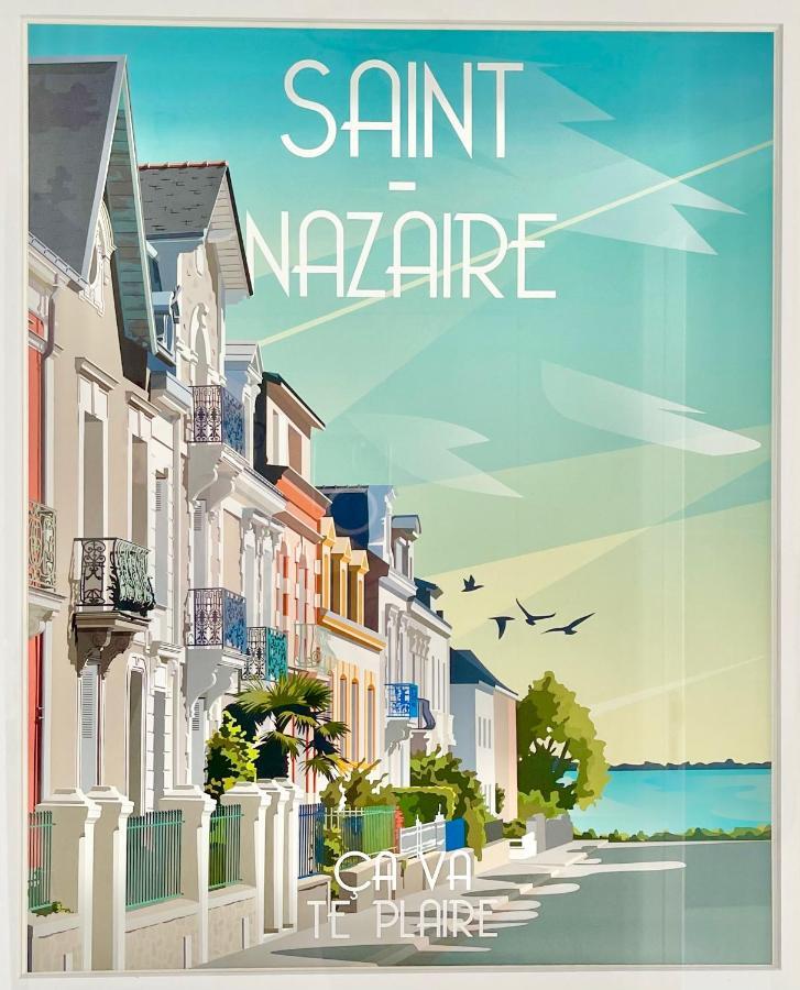St Nazaire - L'Art Deco - Stationnement Gratuit - Centre Ville - Wifi Fibre Saint-Nazaire  Dış mekan fotoğraf